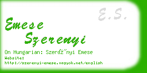 emese szerenyi business card